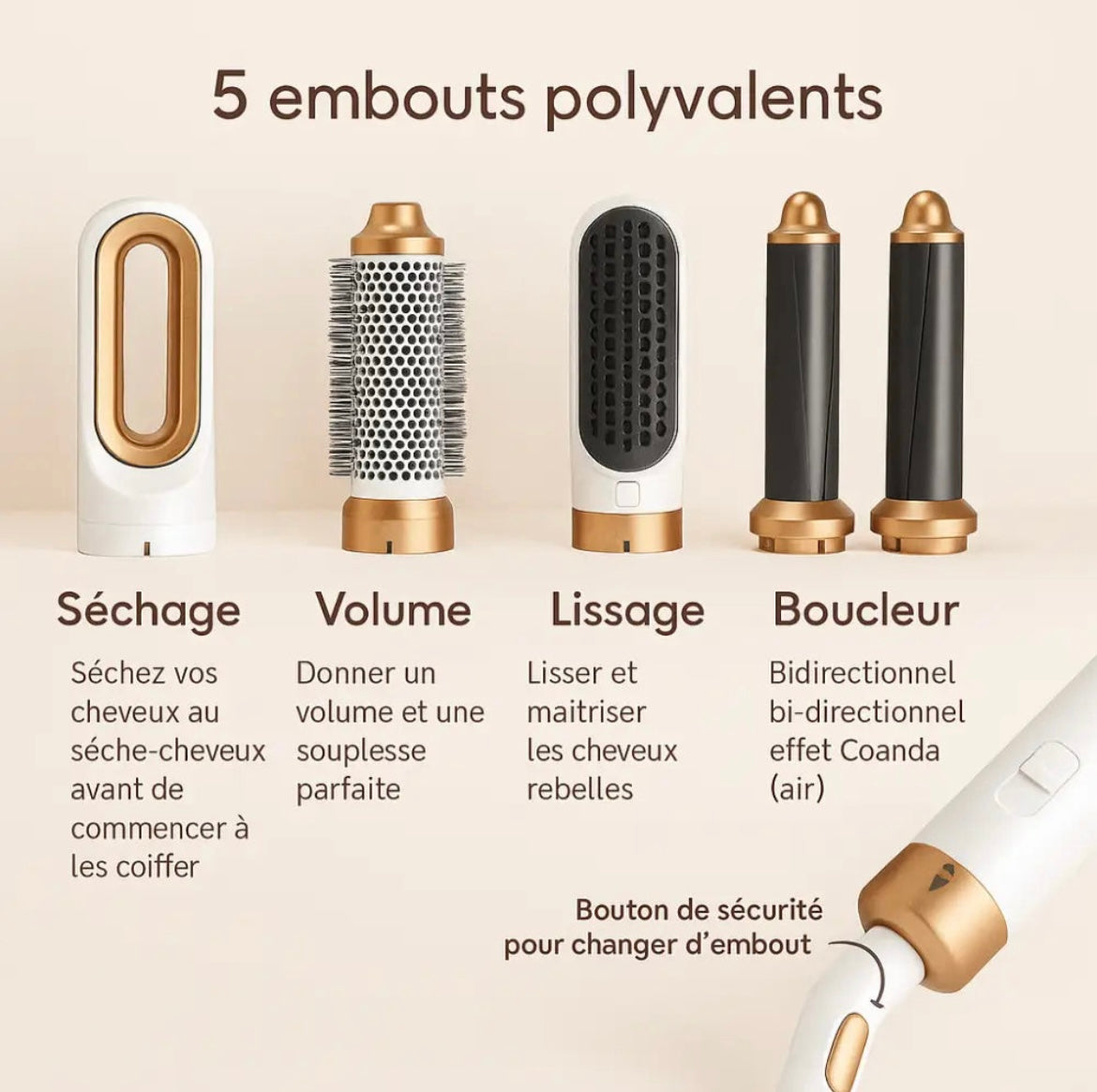 Styler 5 en 1 – Des coiffures infinies en quelques minutes